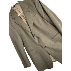 Austin Reed Mens 42R Wool Sport coat USA Lined RD10178 Tan